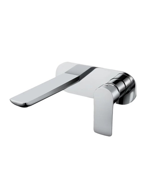 Persano wall mixer with spout in chrome